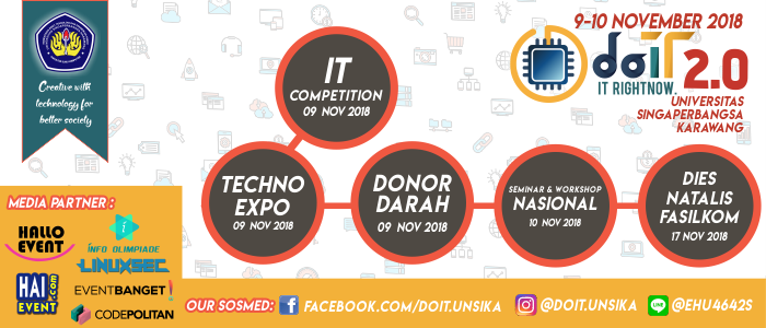 DoIT 2.0 - UNSIKA (Seminar, Workshop, IT Competition)