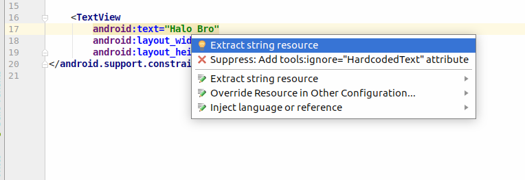 Menggunakan Intention Action di Android Studio (Sulap ALT+ENTER)