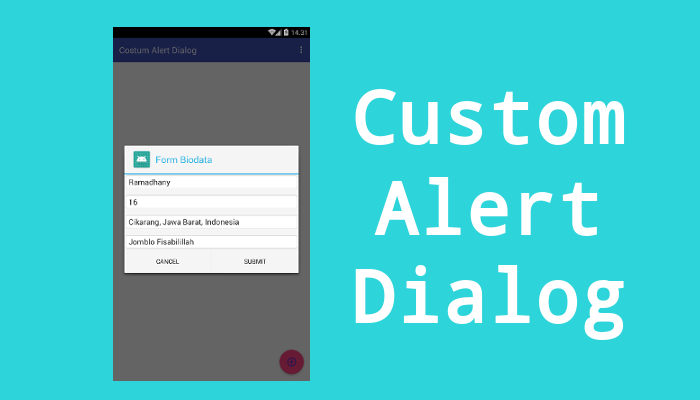 Membuat Custom Alert Dialog di Android Studio