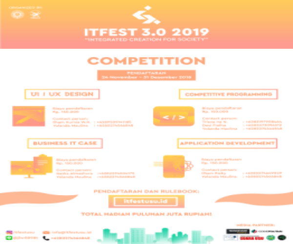 Kompetisi IT : ITFEST 3.0 2019