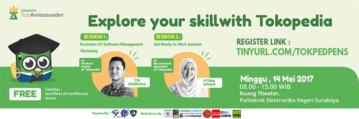 Event Workshop dan Seminar : Explore Your Skill With Tokopedia