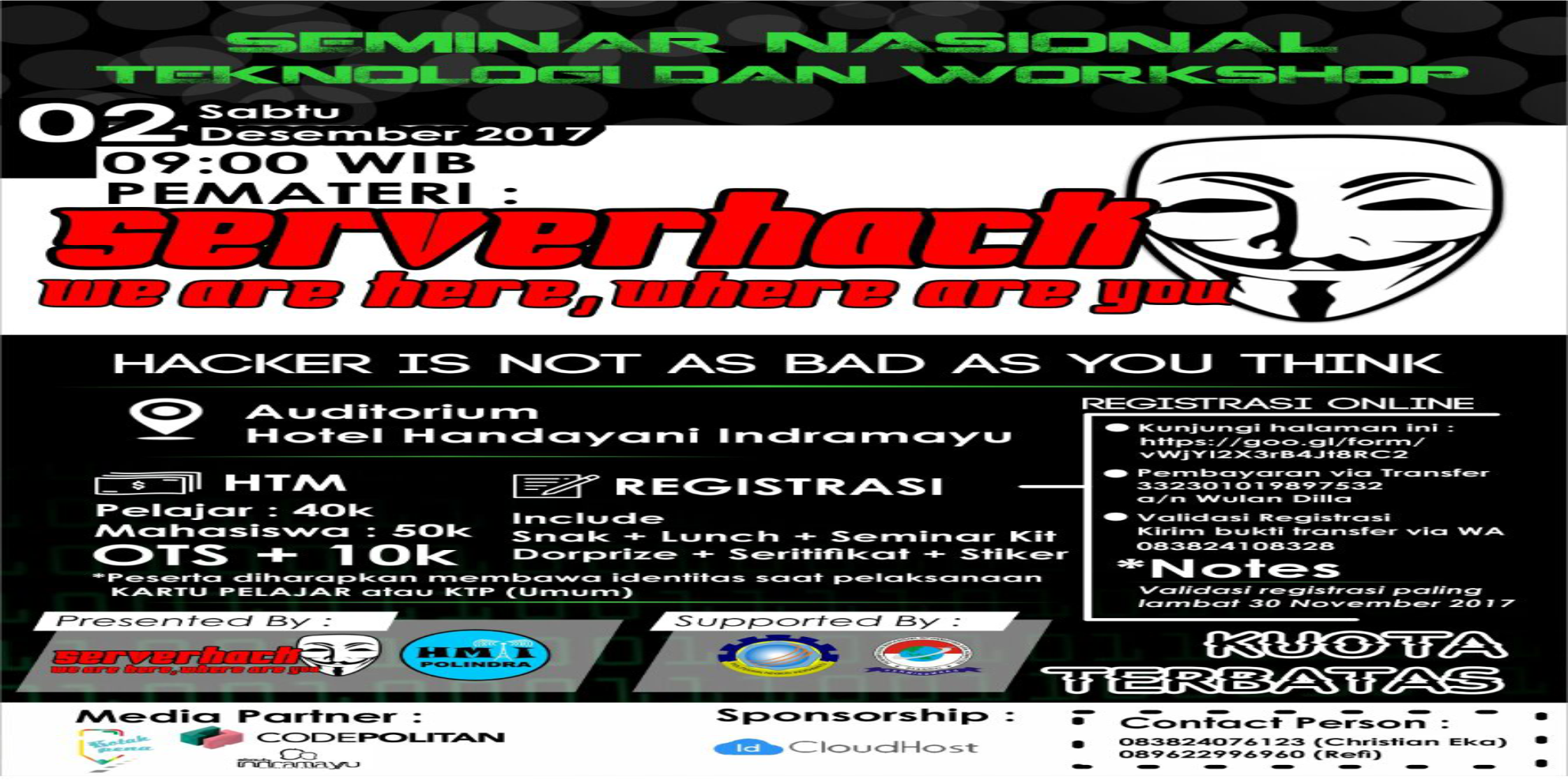 SEMINAR NASIONAL TEKNOLOGI DAN WORKSHOP